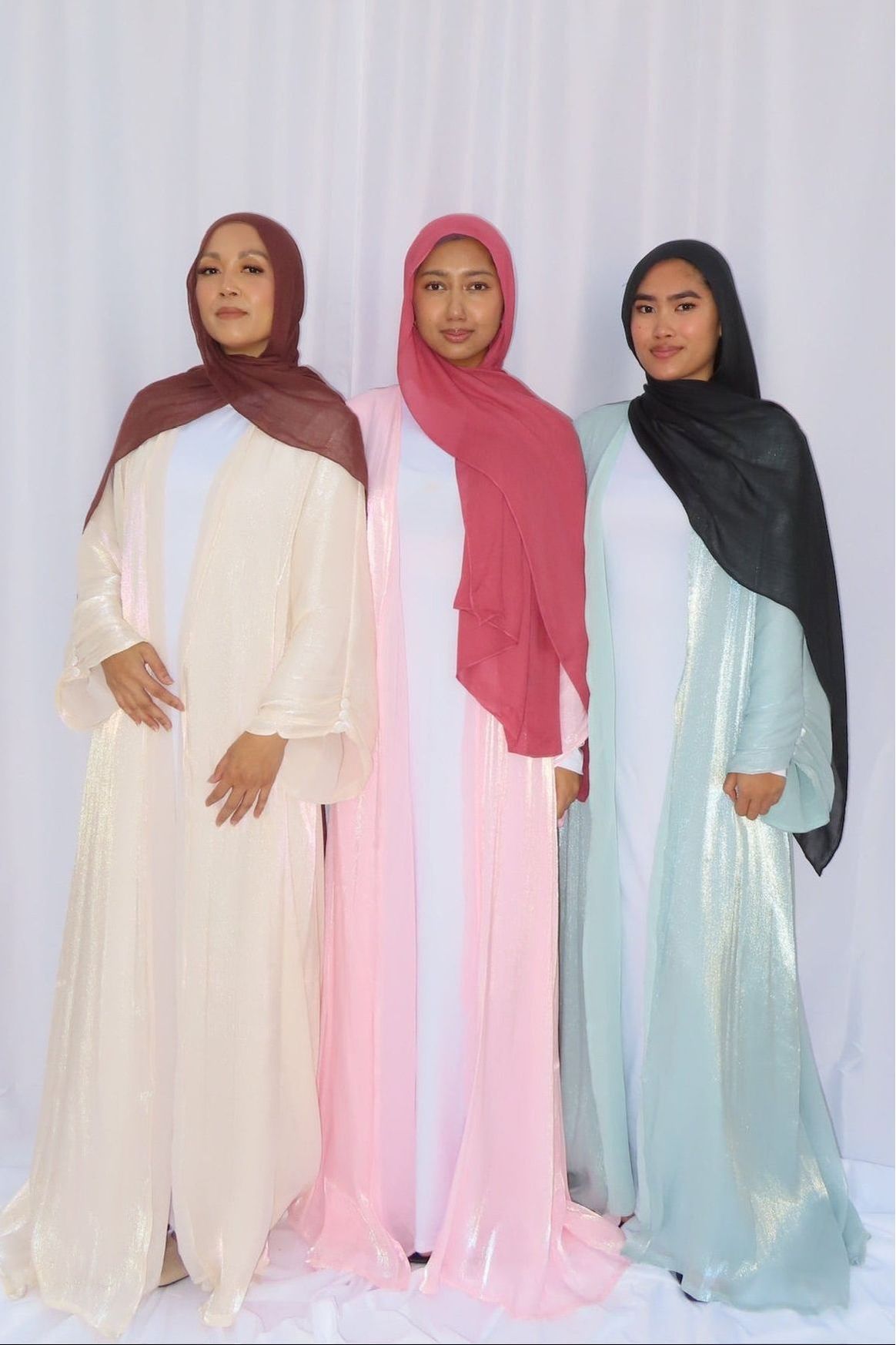 Shimmery Open Abaya