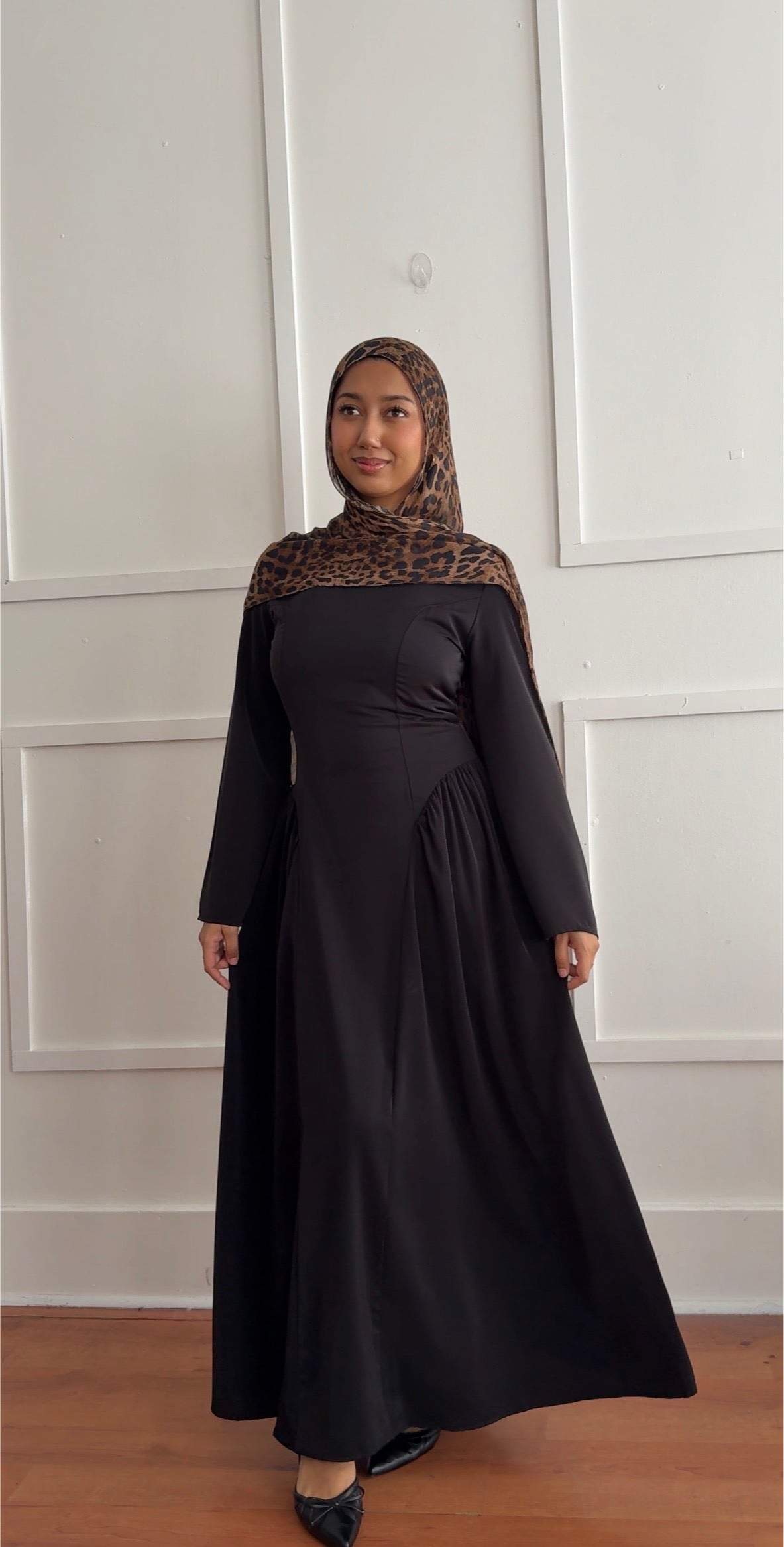 Drop side waist dress