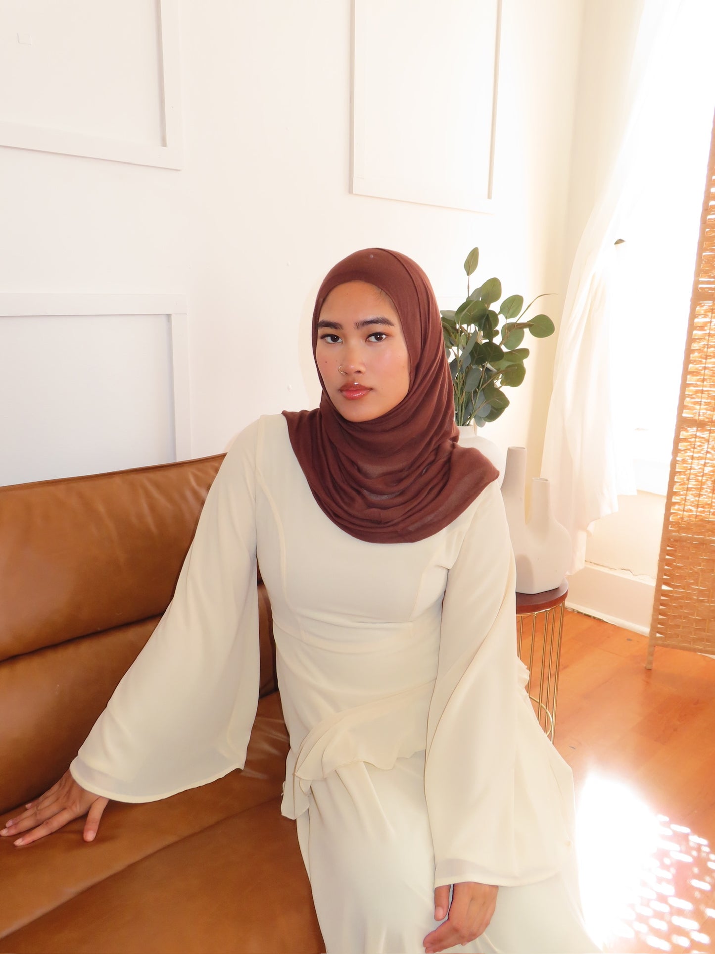 Chiffon ruffle dress
