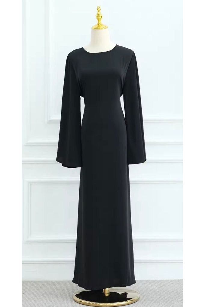 Satin Tie Abaya
