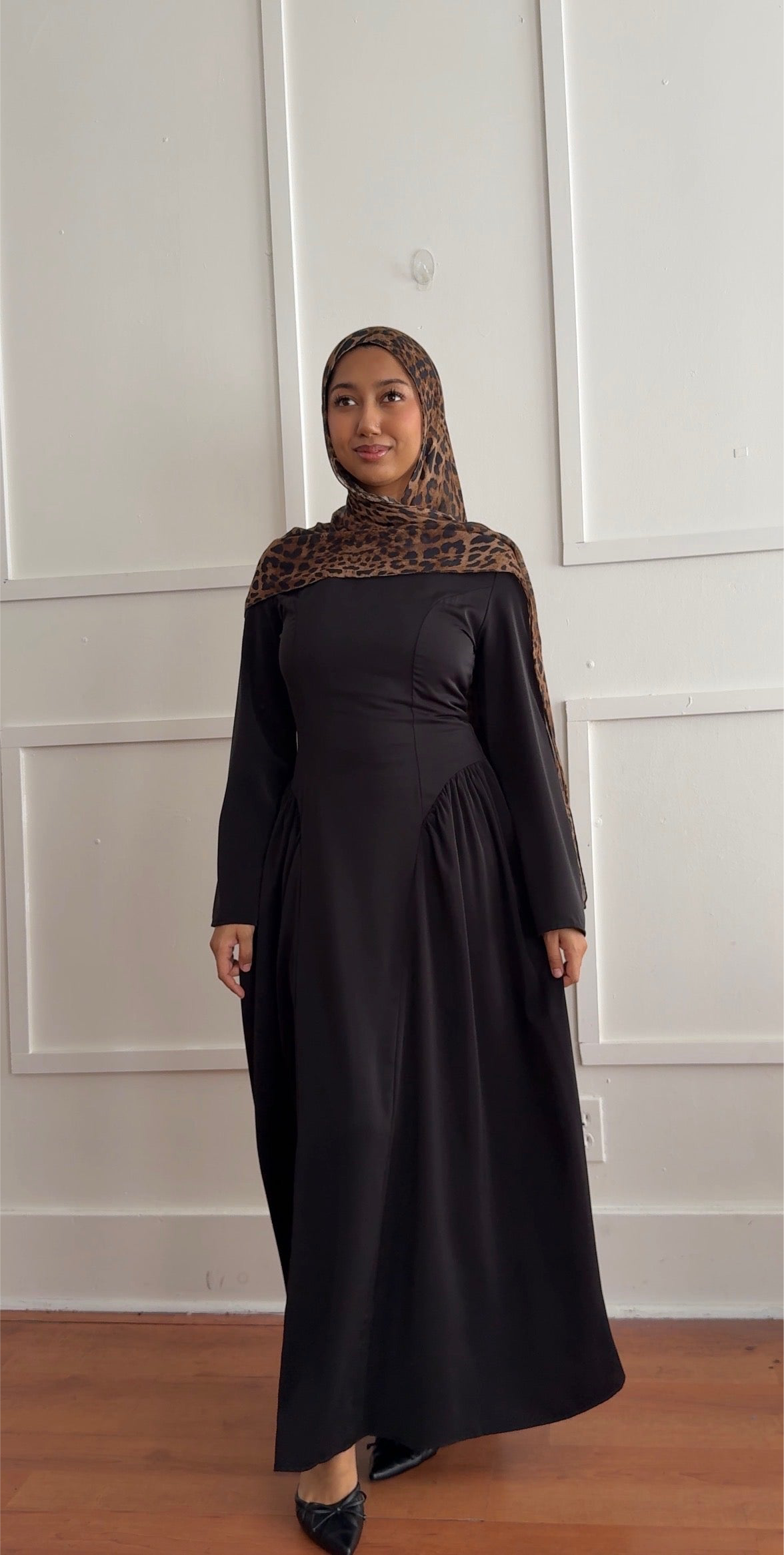 Drop side waist dress