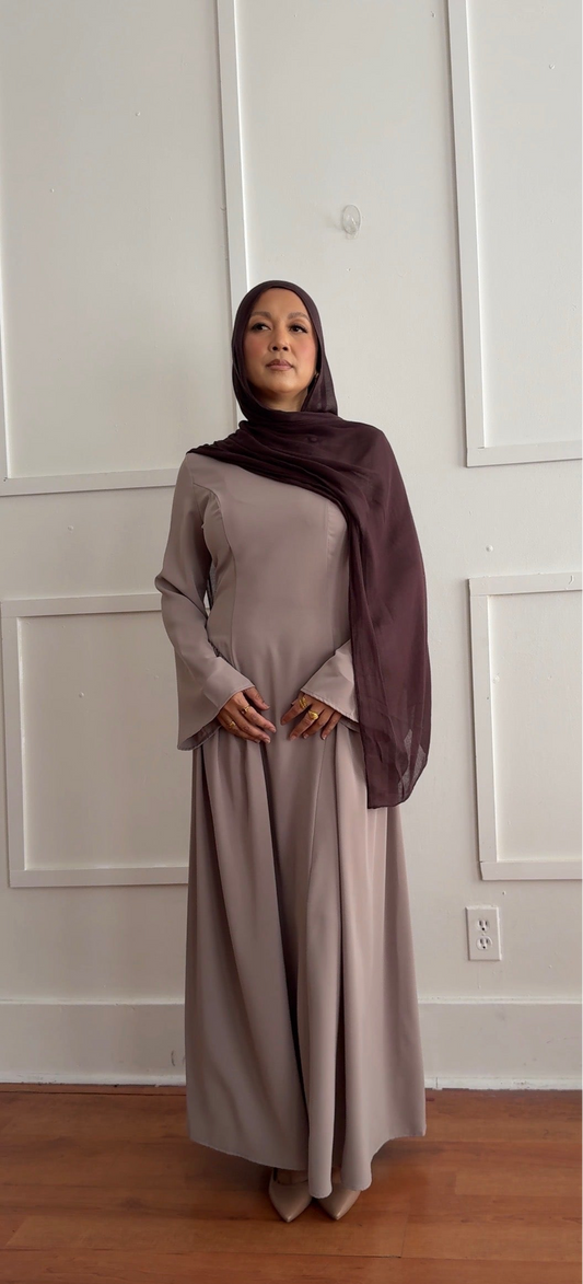 Drop side waist dress