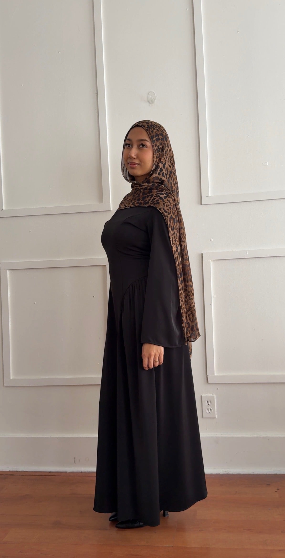 Drop side waist dress