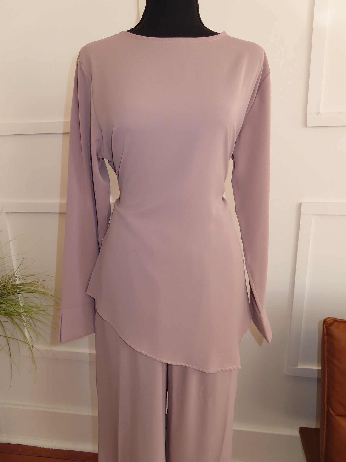 Satin top and bottom set