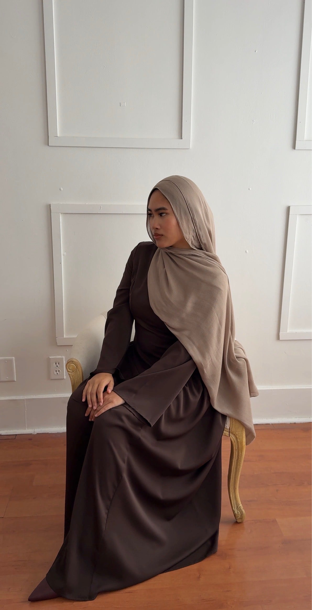 Drop side waist dress