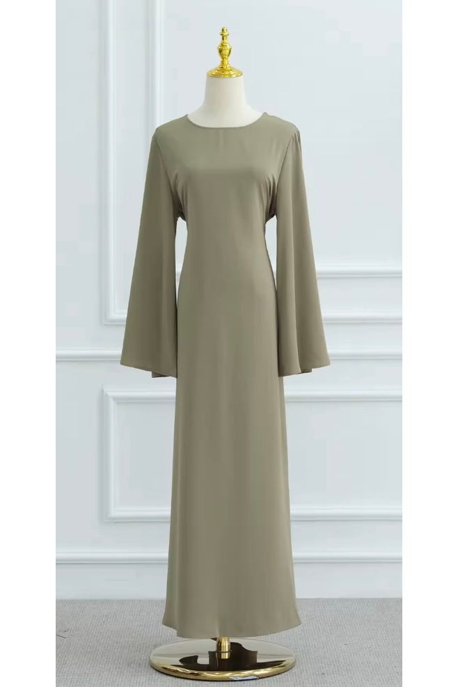 Satin Tie Abaya