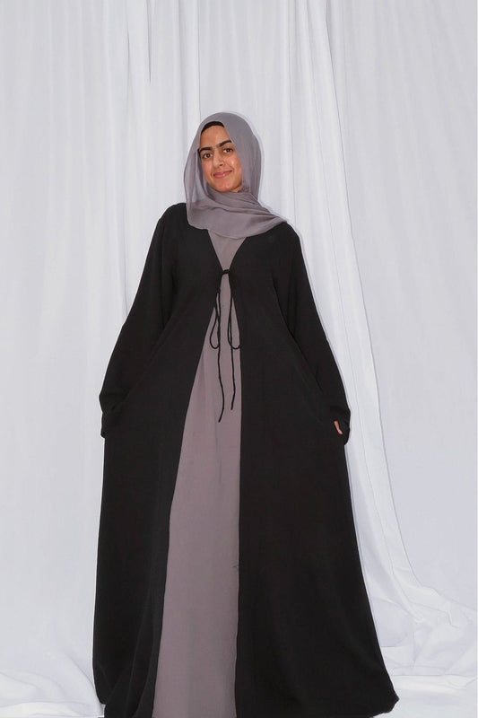 Single Front Tie Abaya