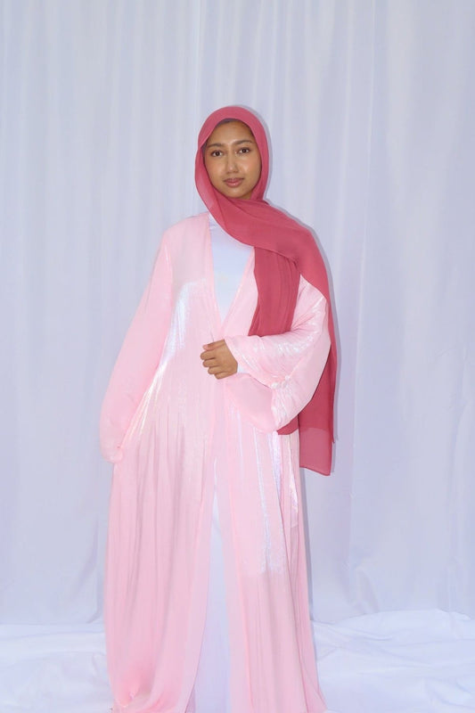 Shimmery Open Abaya